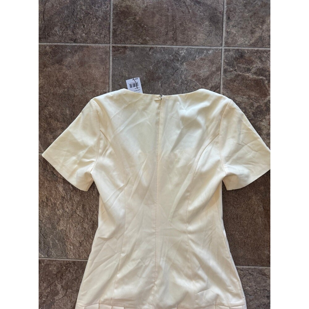 ASTR The Label Pleated Button Mini Dress Yellow Size XS - Picture 8 of 11
